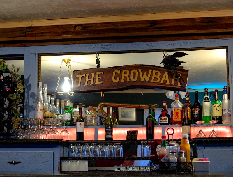 Crowbar bar inside