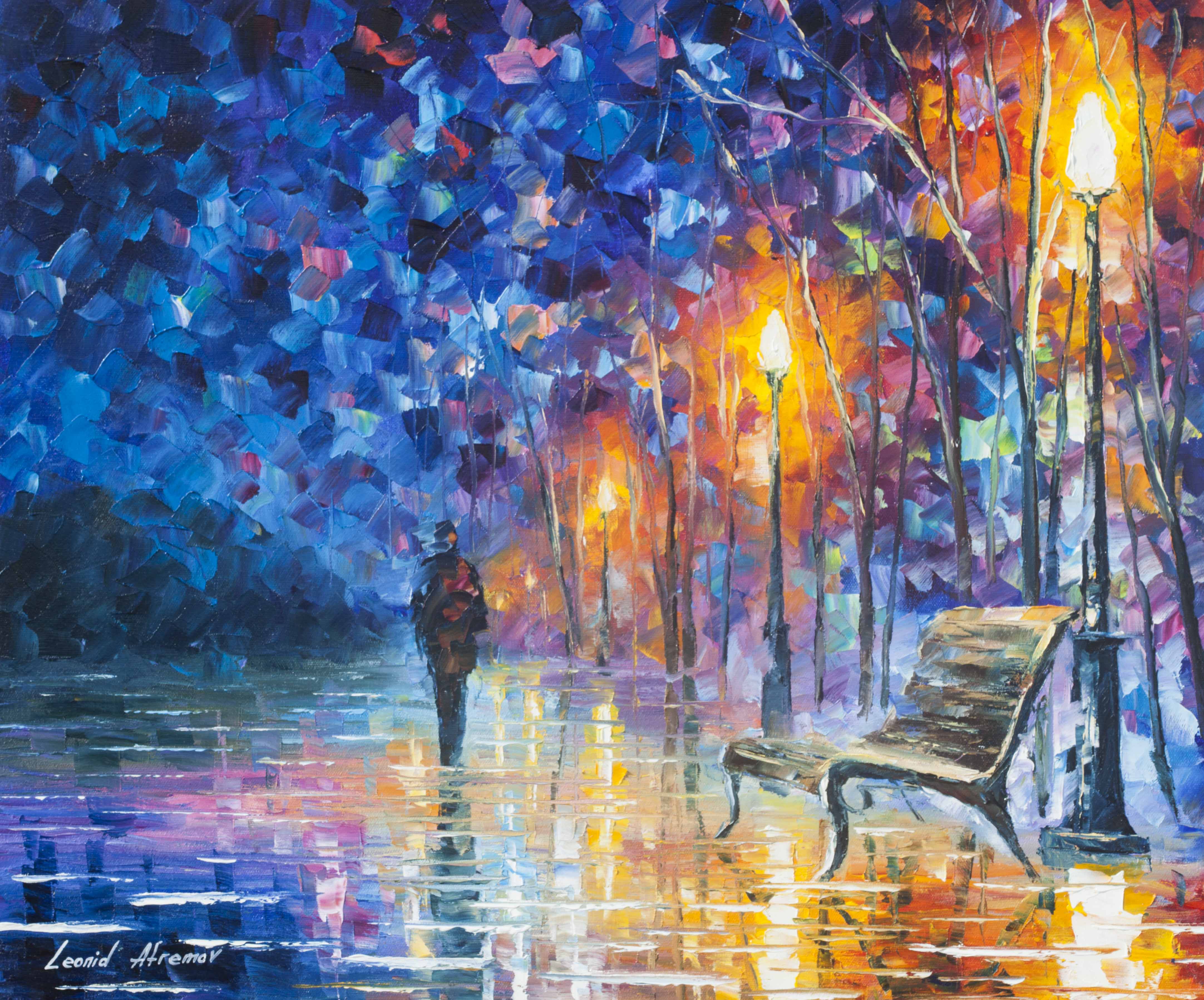 ABANDONED BY WINTER  oil painting on canvas