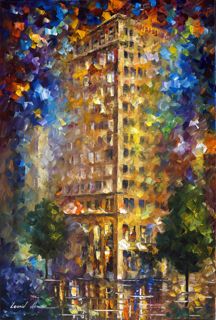 Ambassador Building  oil painting on canvas