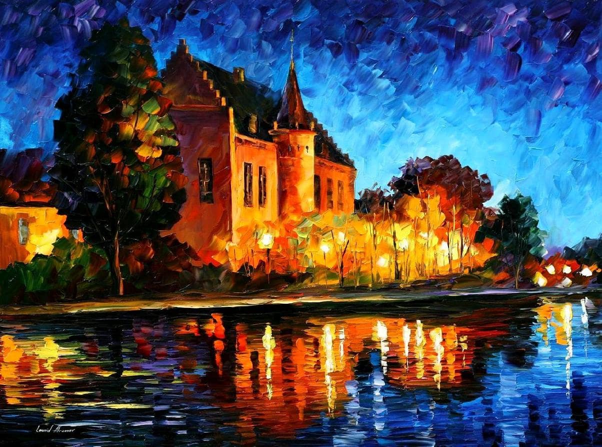 BRUSSELS - CASTLE SAVENTEM  oil painting on canvas