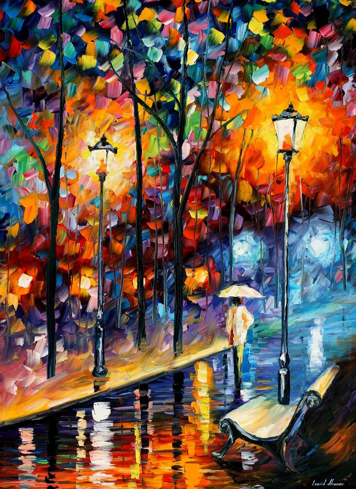 WARM WINTER DAY  oil painting on canvas