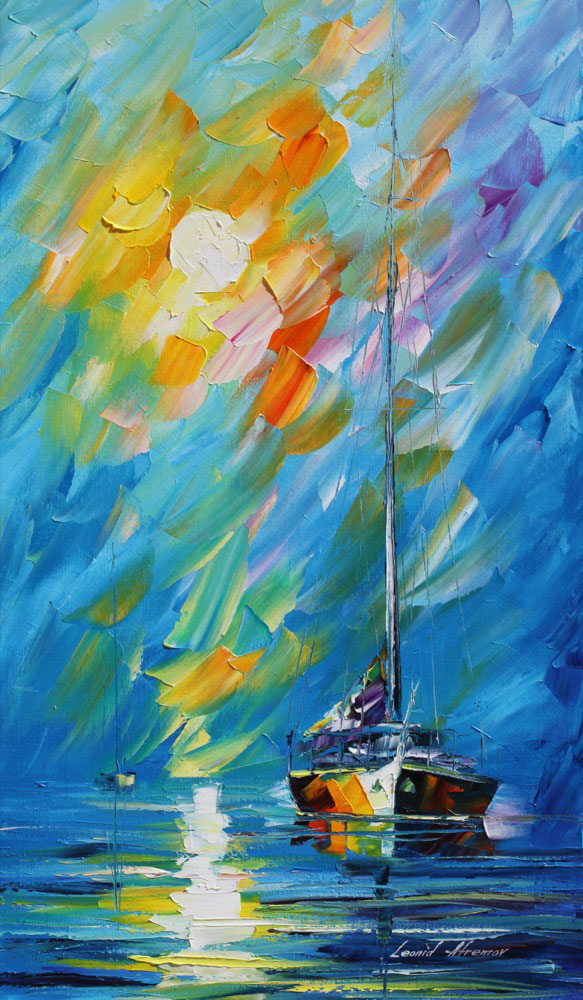 WIND AND WAVES  oil painting on canvas