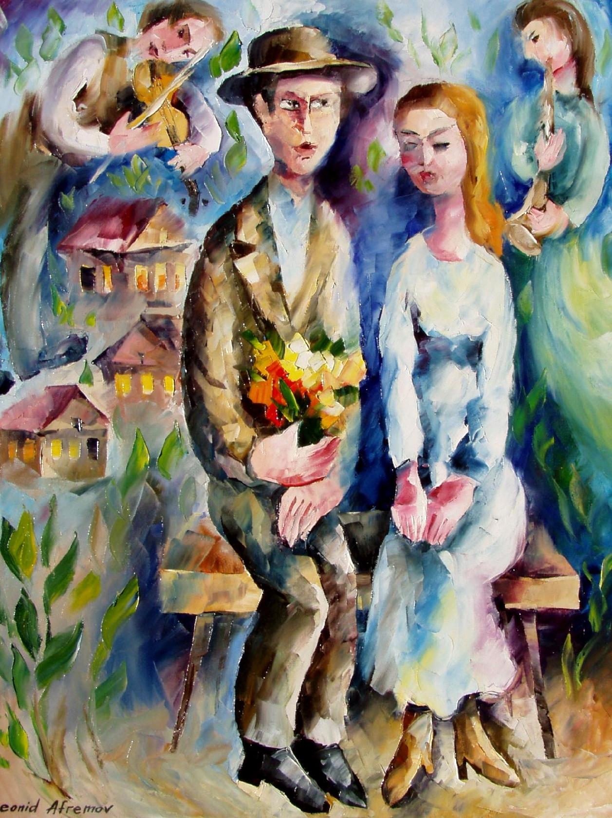 COUPLE  oil painting on canvas