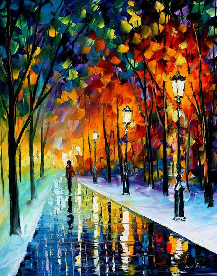 FROZEN PATH  oil painting on canvas