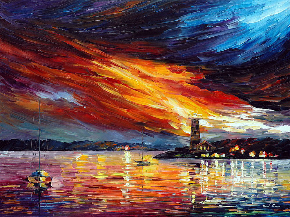 LIGHTHOUSE  oil painting on canvas