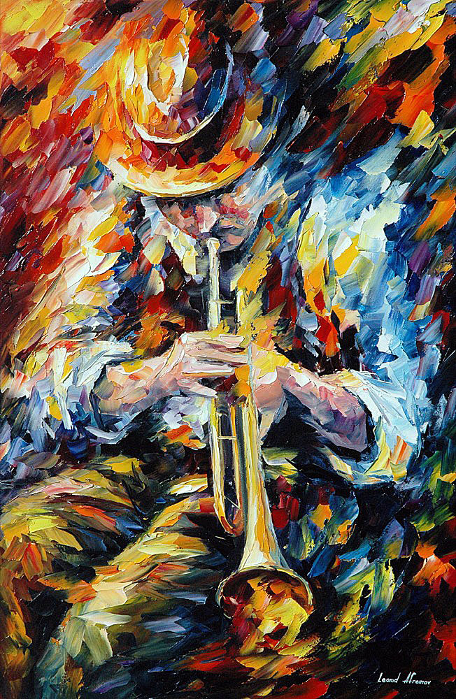 MOOD INDIGO  oil painting on canvas