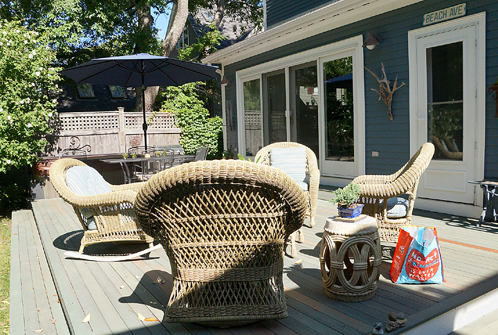 Garden deck.
