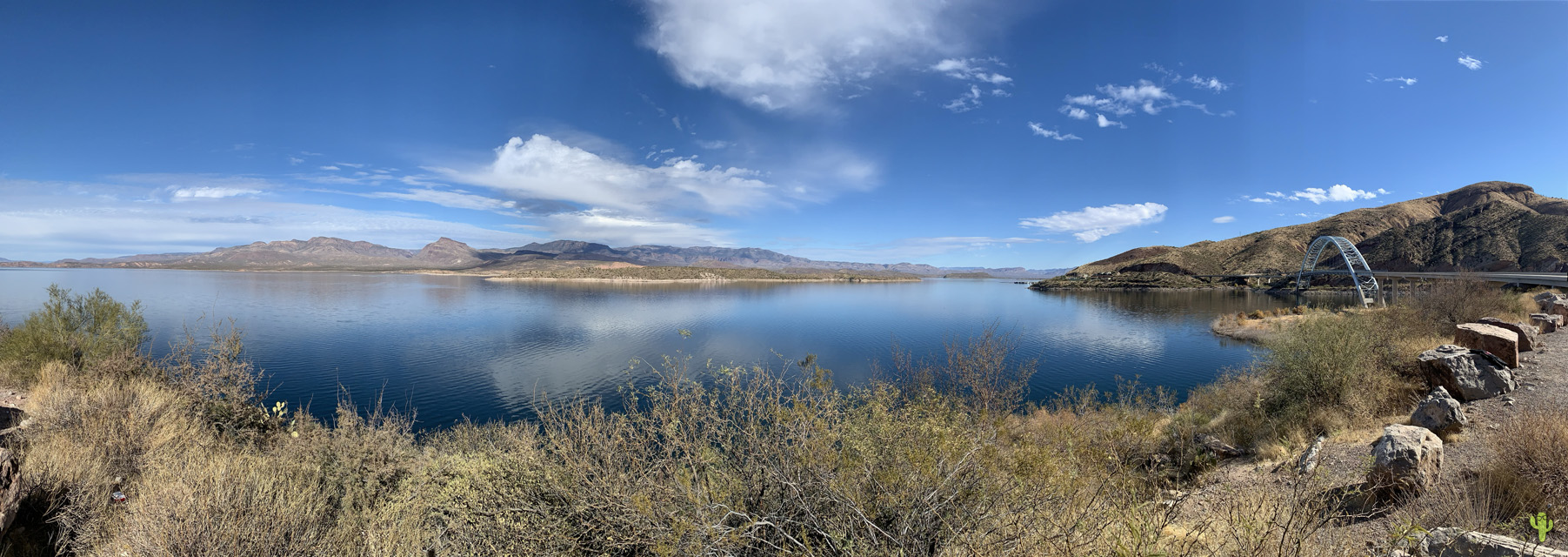 Roosevelt Lake Panorama