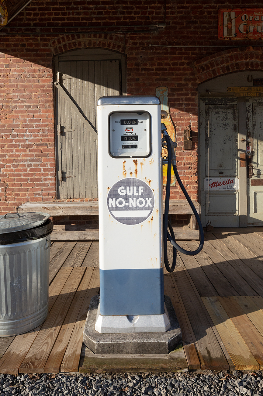 C.F. Hays & Son General Store, Gulf Gas Pump