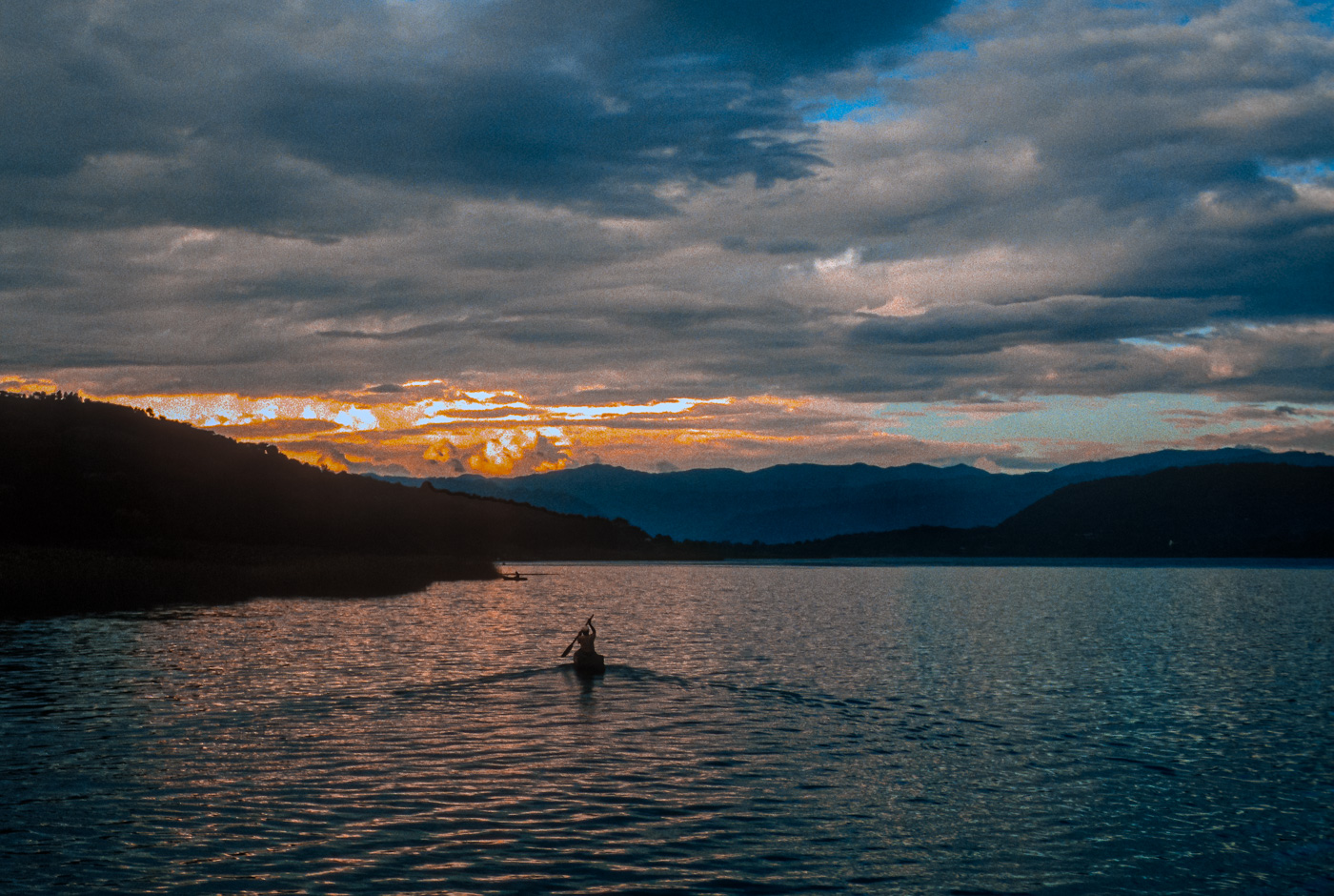 Fisherman at Sunset