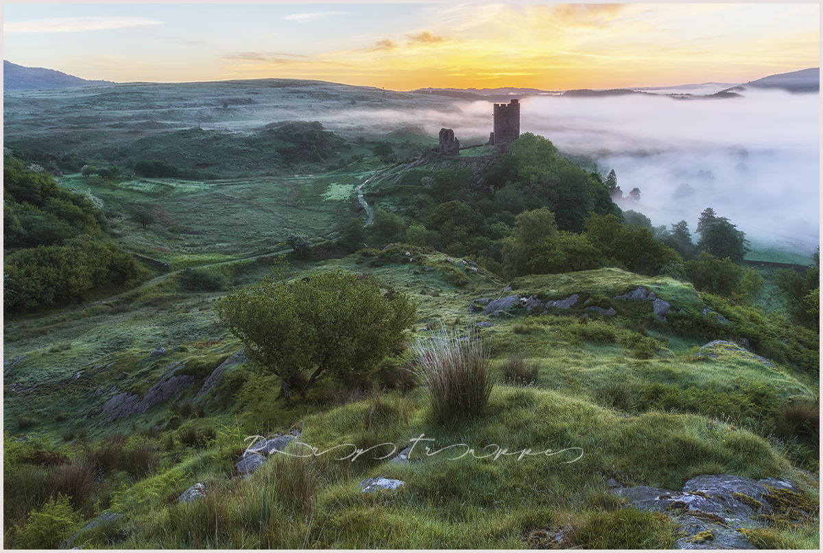 Sunrise at Dolwyddelan castle