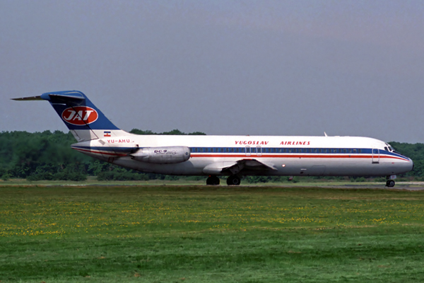 JAT YUGOSLAV AIRLINES DC9 30 LGW RF 144 32.jpg