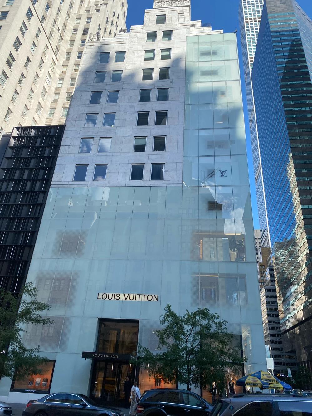 Louis Vuitton, 1 E 57th St, New York, NY. exterior storefront of a