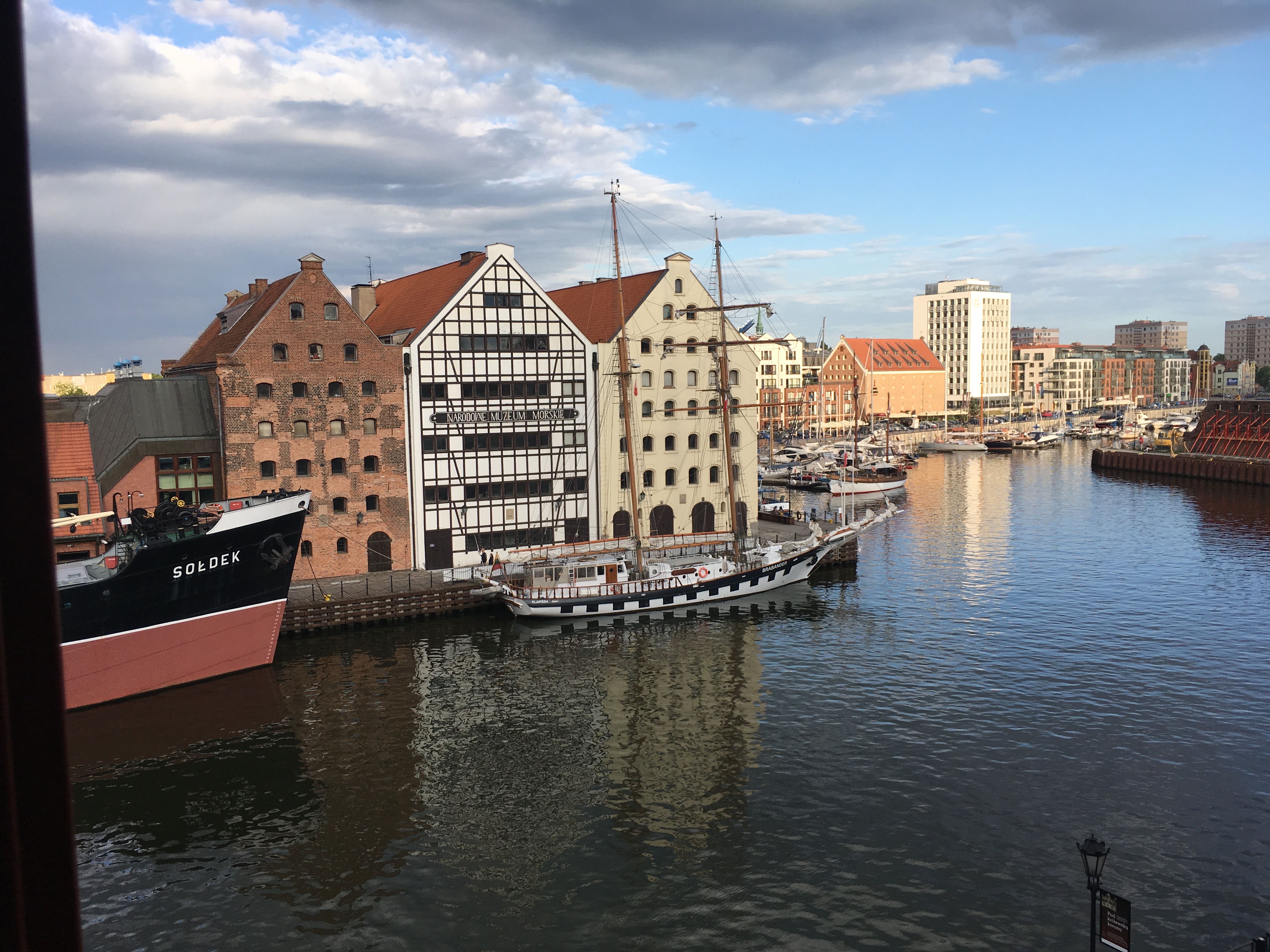 View from our hotel in Gdansk
