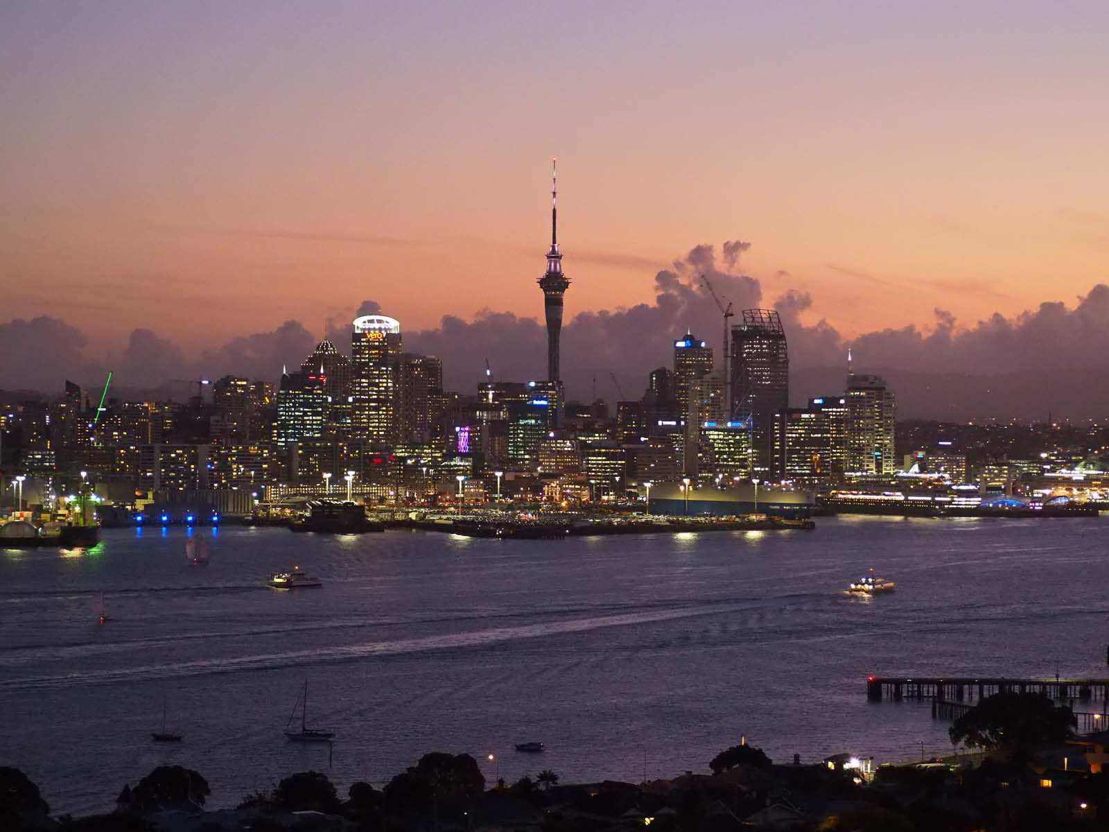 Auckland Harbour at Dusk 2