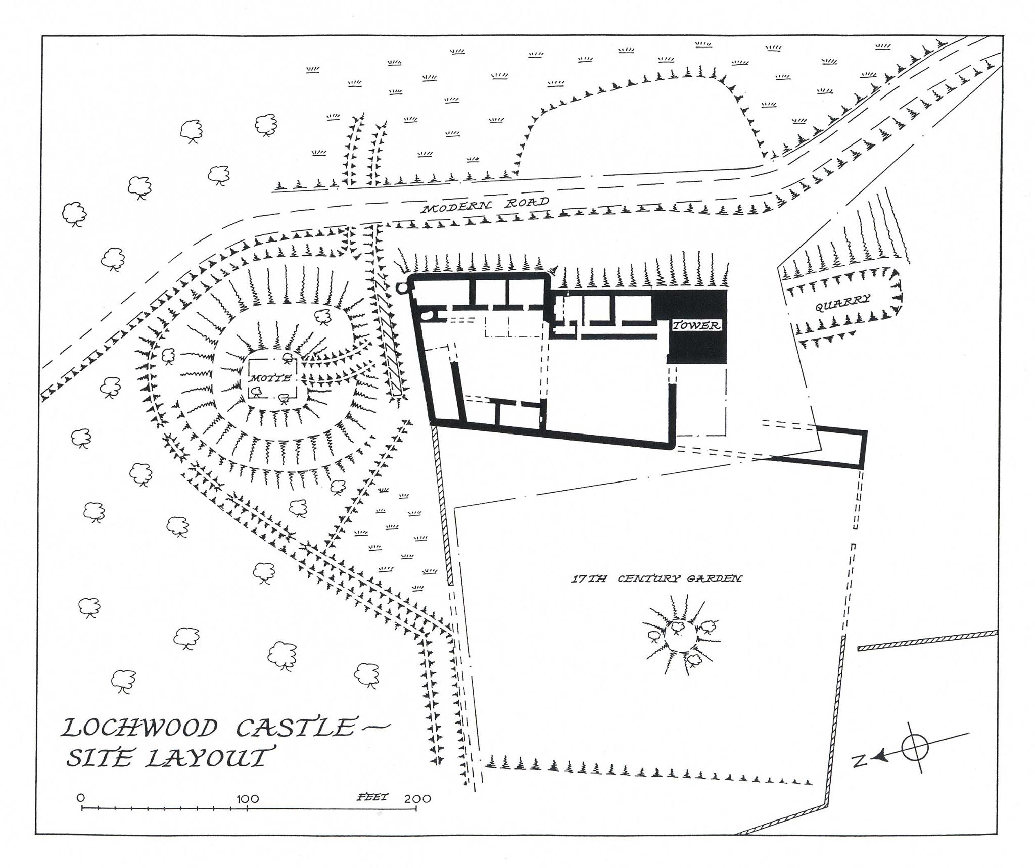 Lochwood Castle Layout