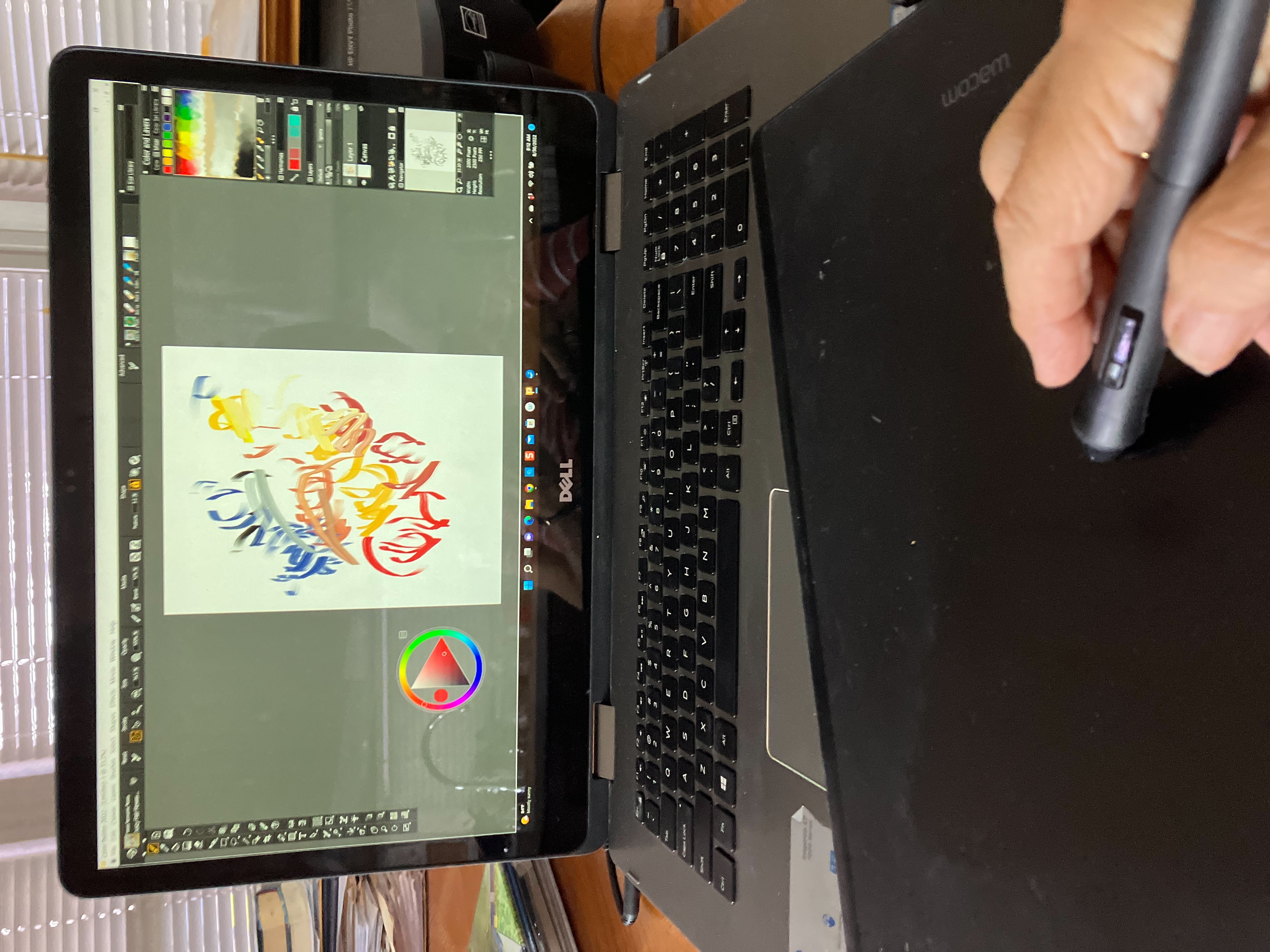Corel Painter 22 and a Wacom tablet with art stylus
