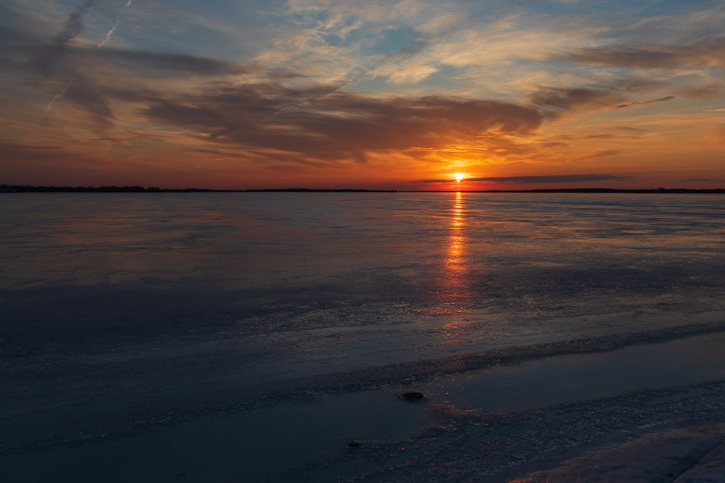 Sunrise on the Bay of Quinte 2020 March 9