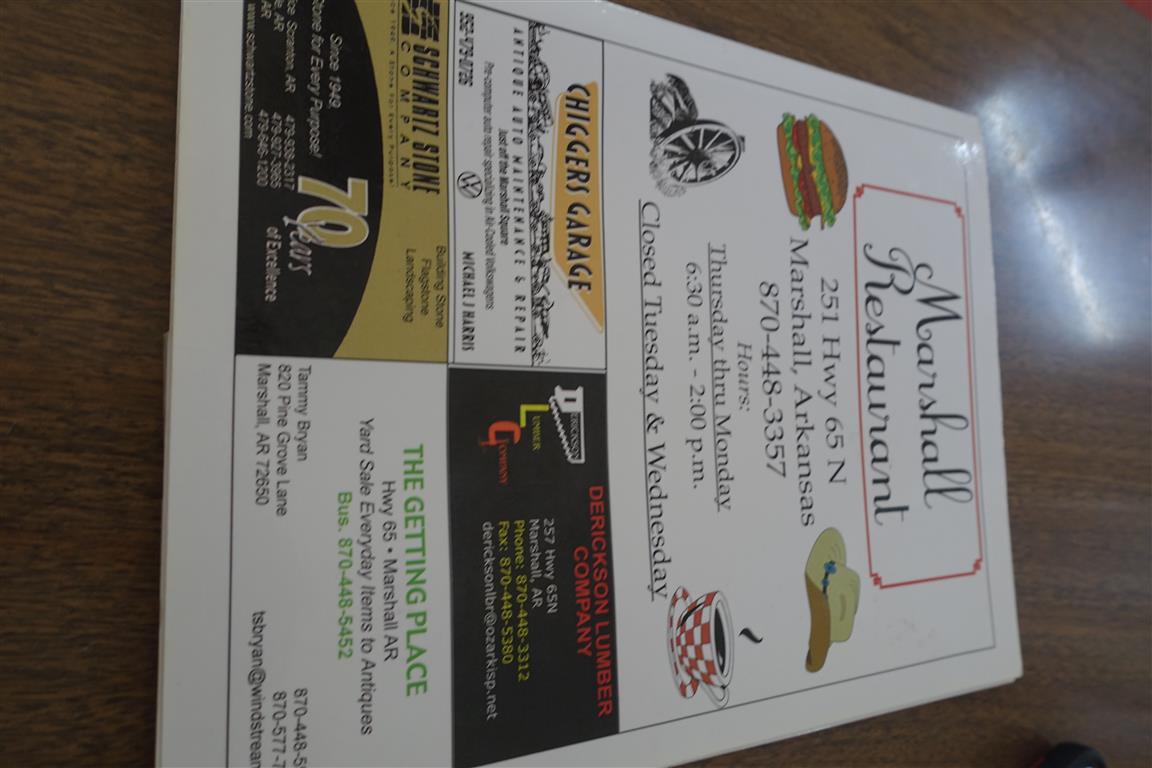 Menu Of Diner