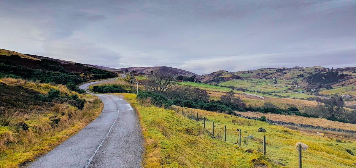 On the road near Rogart