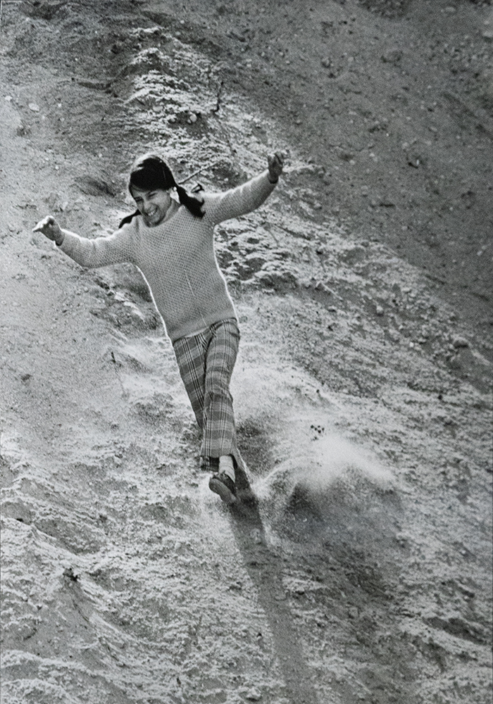 Playing On A Sandy Slope
