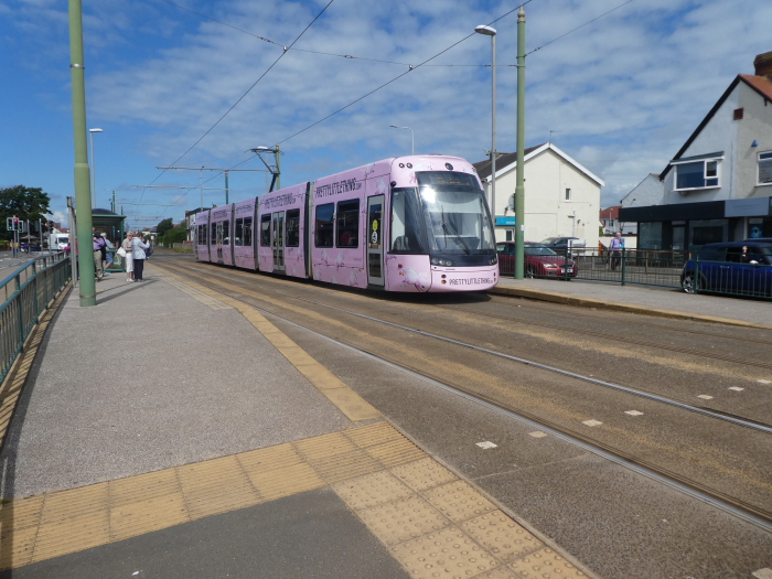 Bombardier Flexity2 003 @ Cleveleys Heading to Star Gate