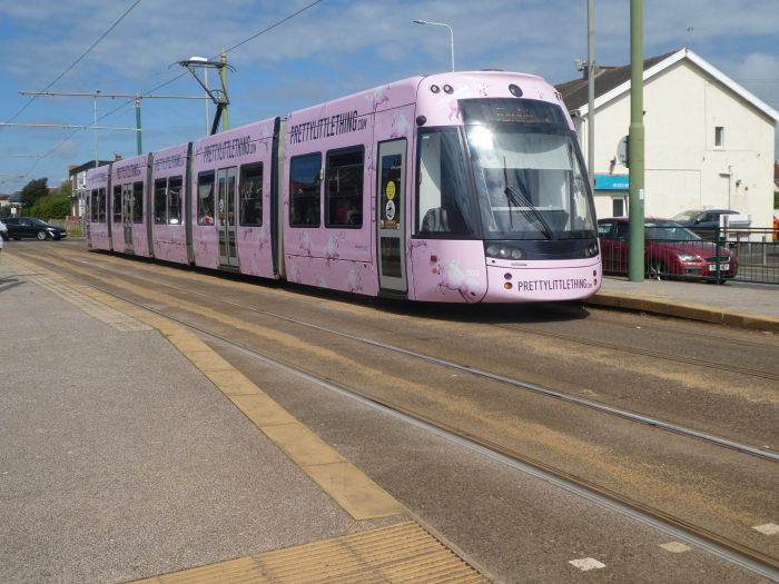 Bombardier Flexity2 003 @ Cleveleys Heading to Star Gate