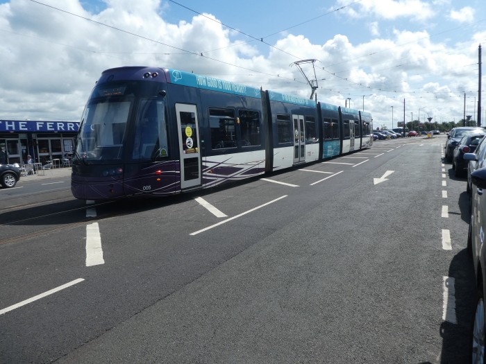 Bombardier Flexity2 005 @ Fleetwood Ferry Heading to Star Gate