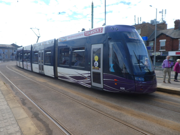 Bombardier Flexity2 006 @ Cleveleys Heading to Fleetwood Ferry