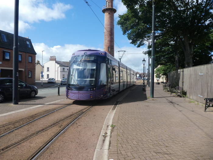 Bombardier Flexity2 010 @ Fleetwood Heading to Star Gate