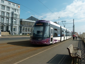 Bombardier Flexity2 011 Approaching Pleasant StreetHeading Heading to Fleetwood Ferry Terminus