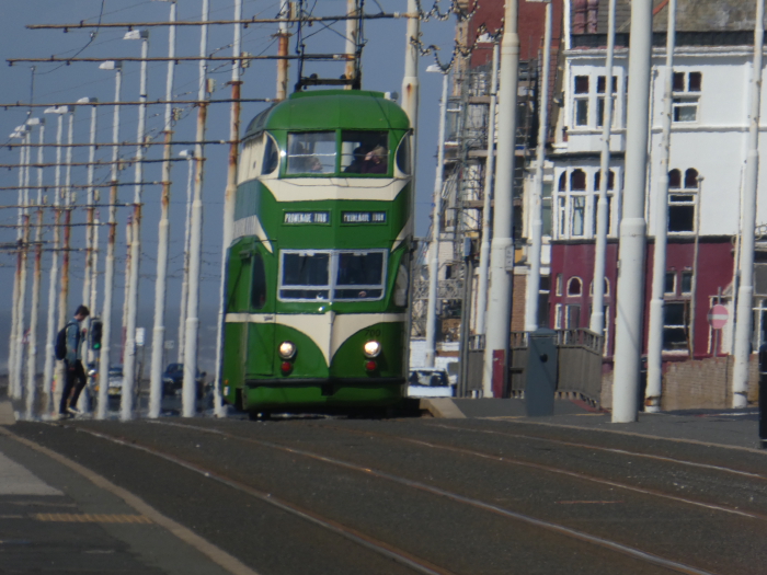 Blackpool Balloon 700 (1934) Leaving Pleasant Street towards Star Gate
