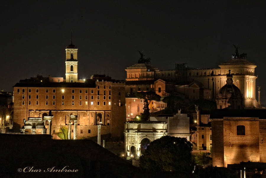 Roman Forum at Night