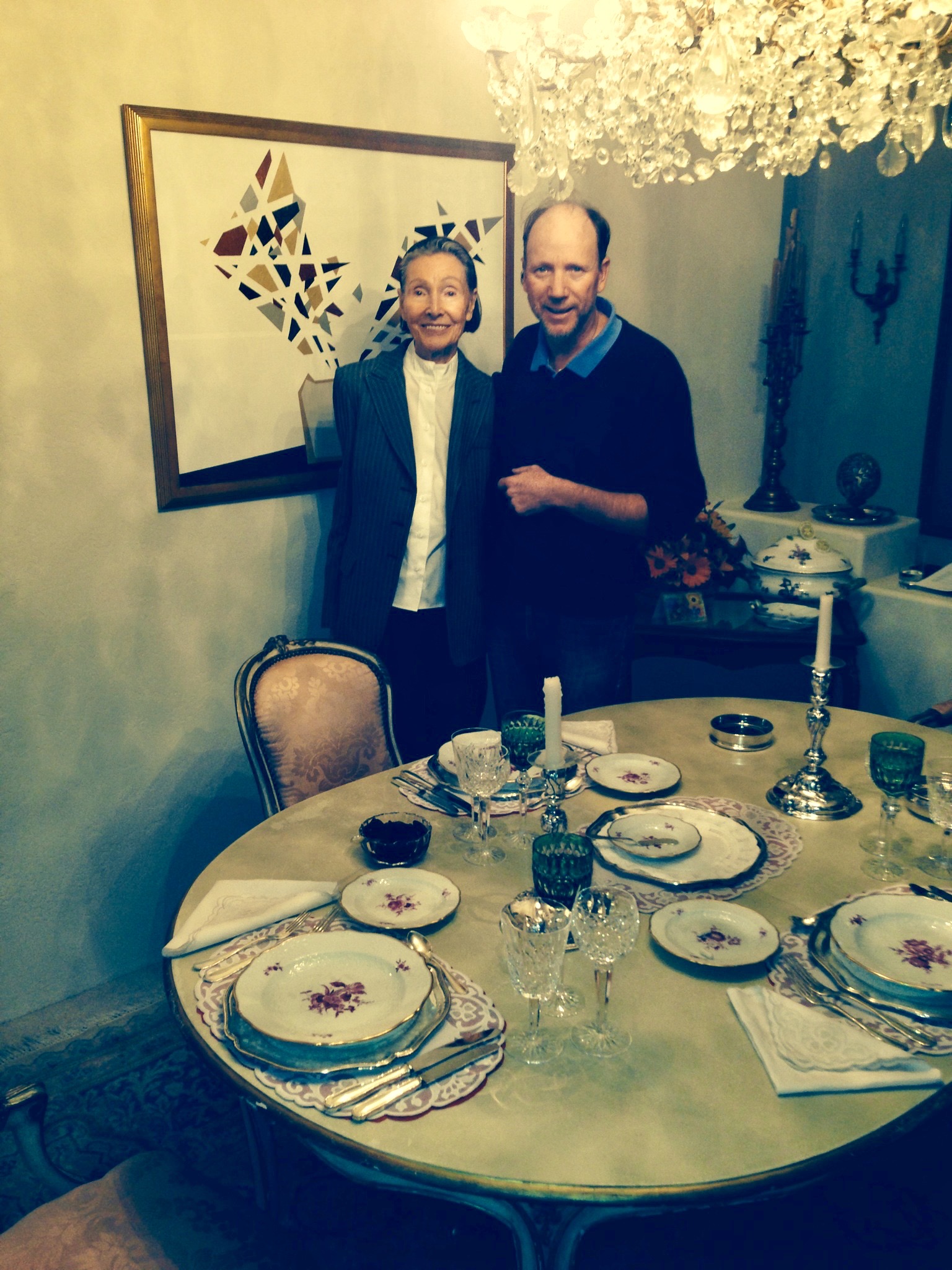 Mrs. Ilse Marie Issels and her son Dr. N. Issels in her home in Scottsdale, November 2013