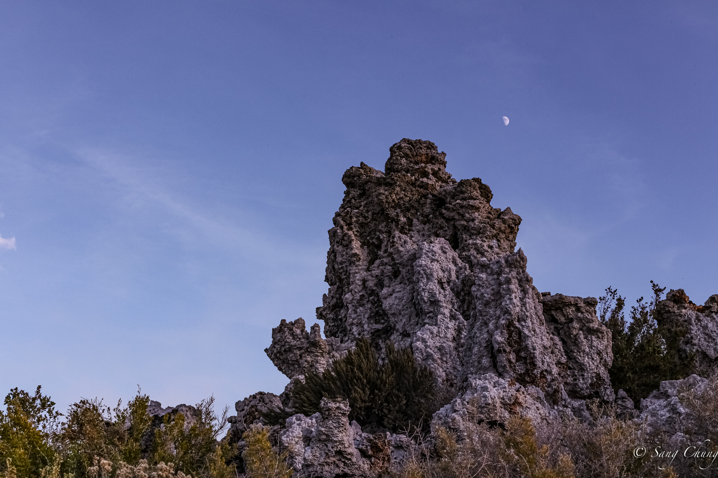 half moon with tufas