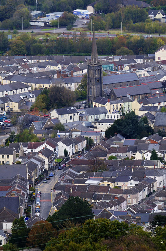 St Elvans Church and Monk Street, Aberdare