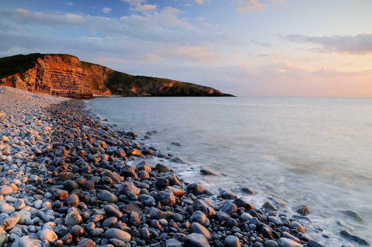 High water mark, Dunraven Bay.