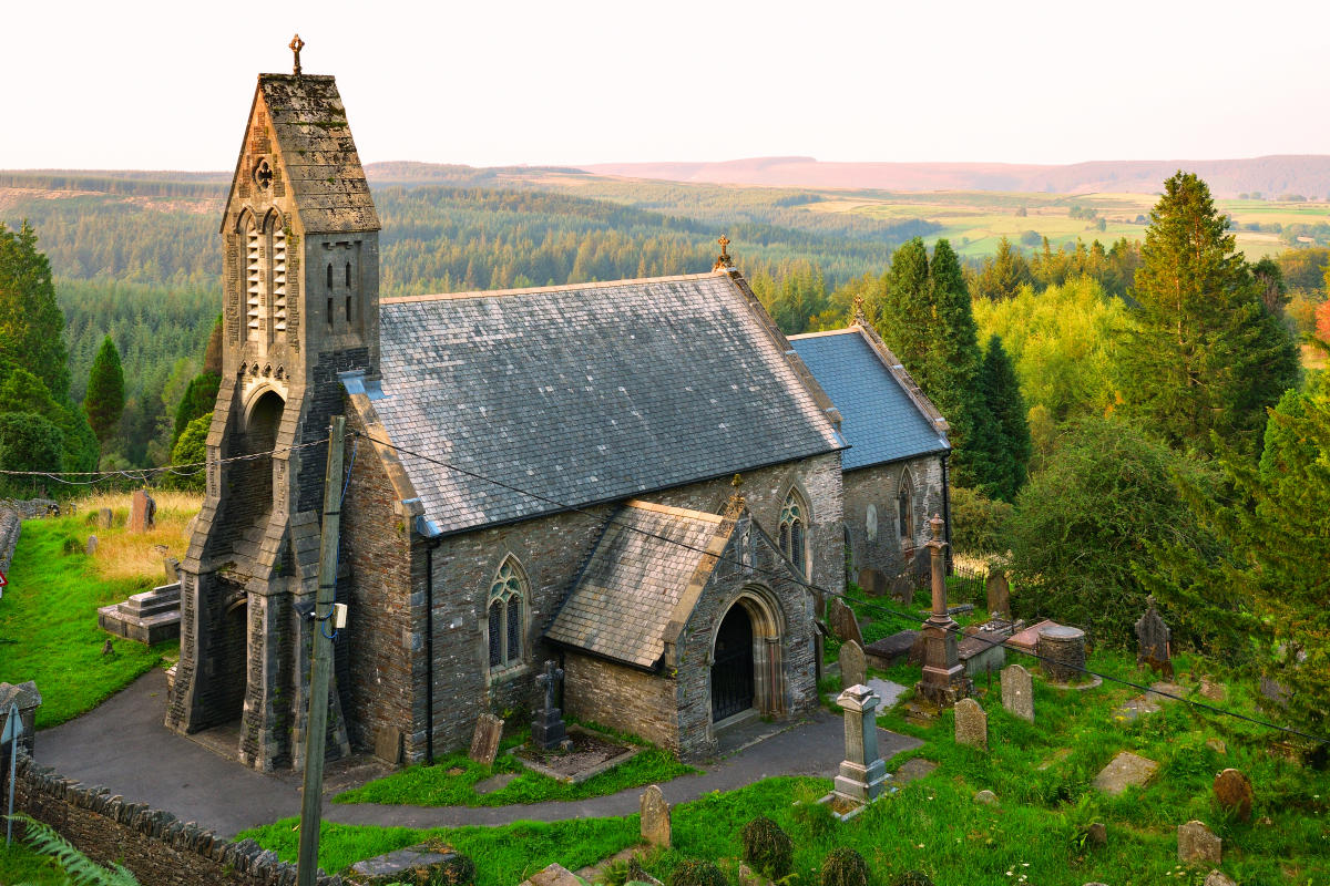 Llanwonno Church, September 2021.