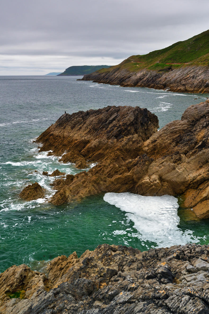 Gower. Looking westward from Langland Bay.