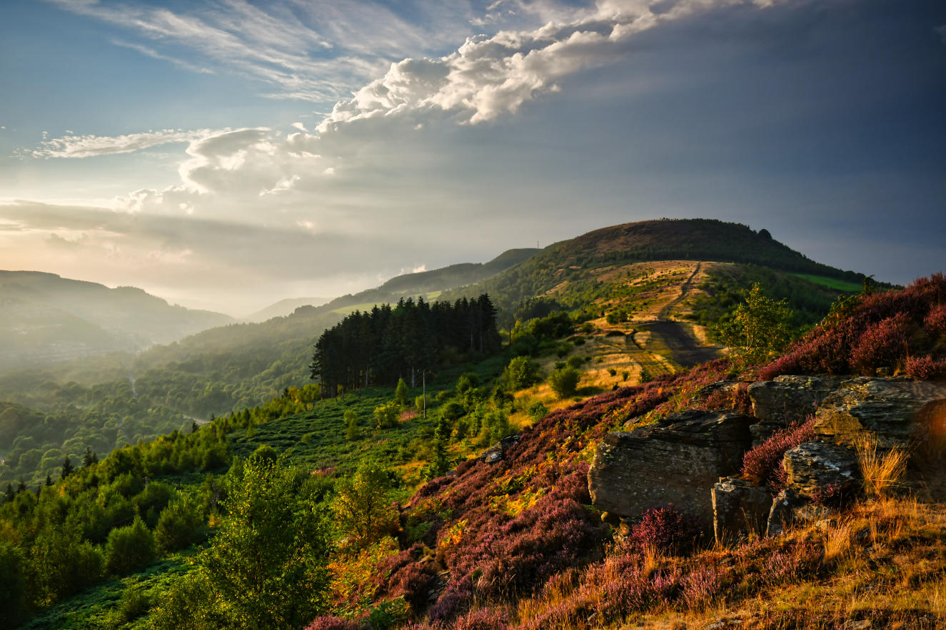After the storm, Cefn Glas.
