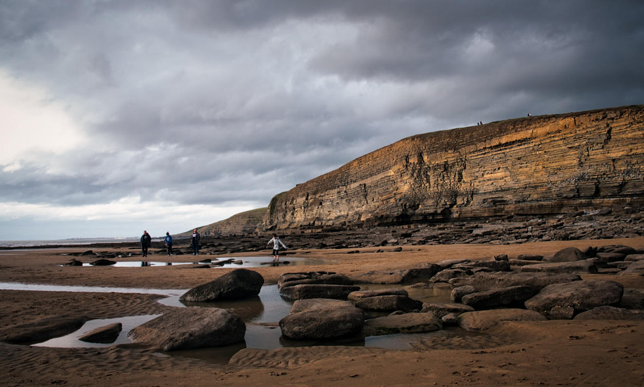 Enjoying the rockpool.