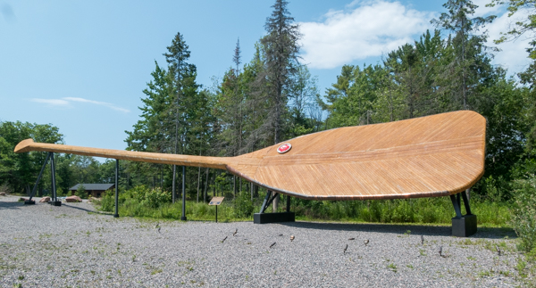 The largest paddle in the world - the Big Dipper in Killarney, Georgian Bay, Lake Huron
