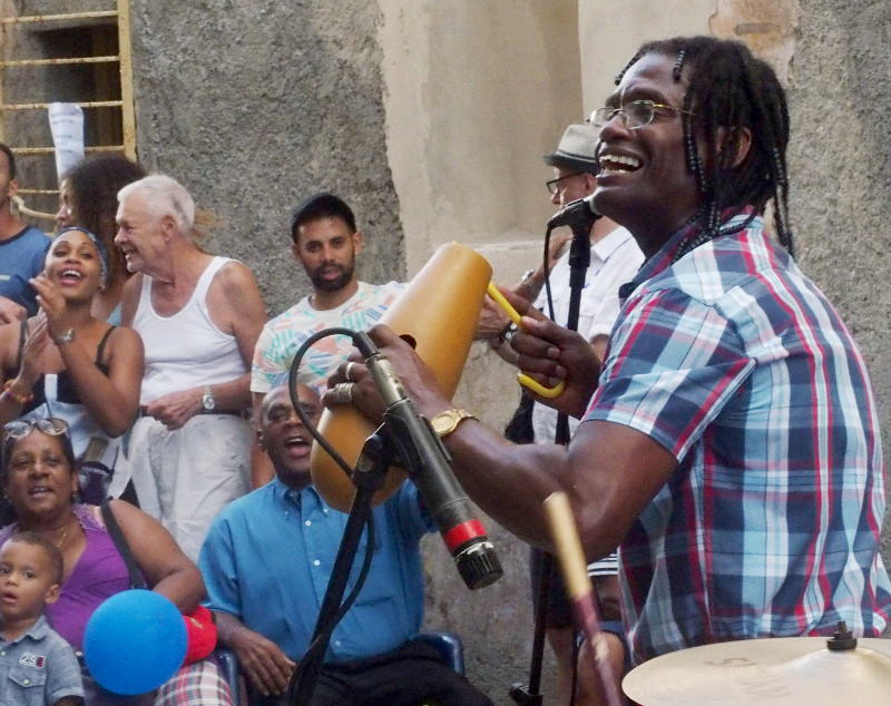 Street music and smiles