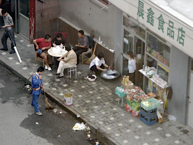 Sample of Beijing life, seen from our hotel window