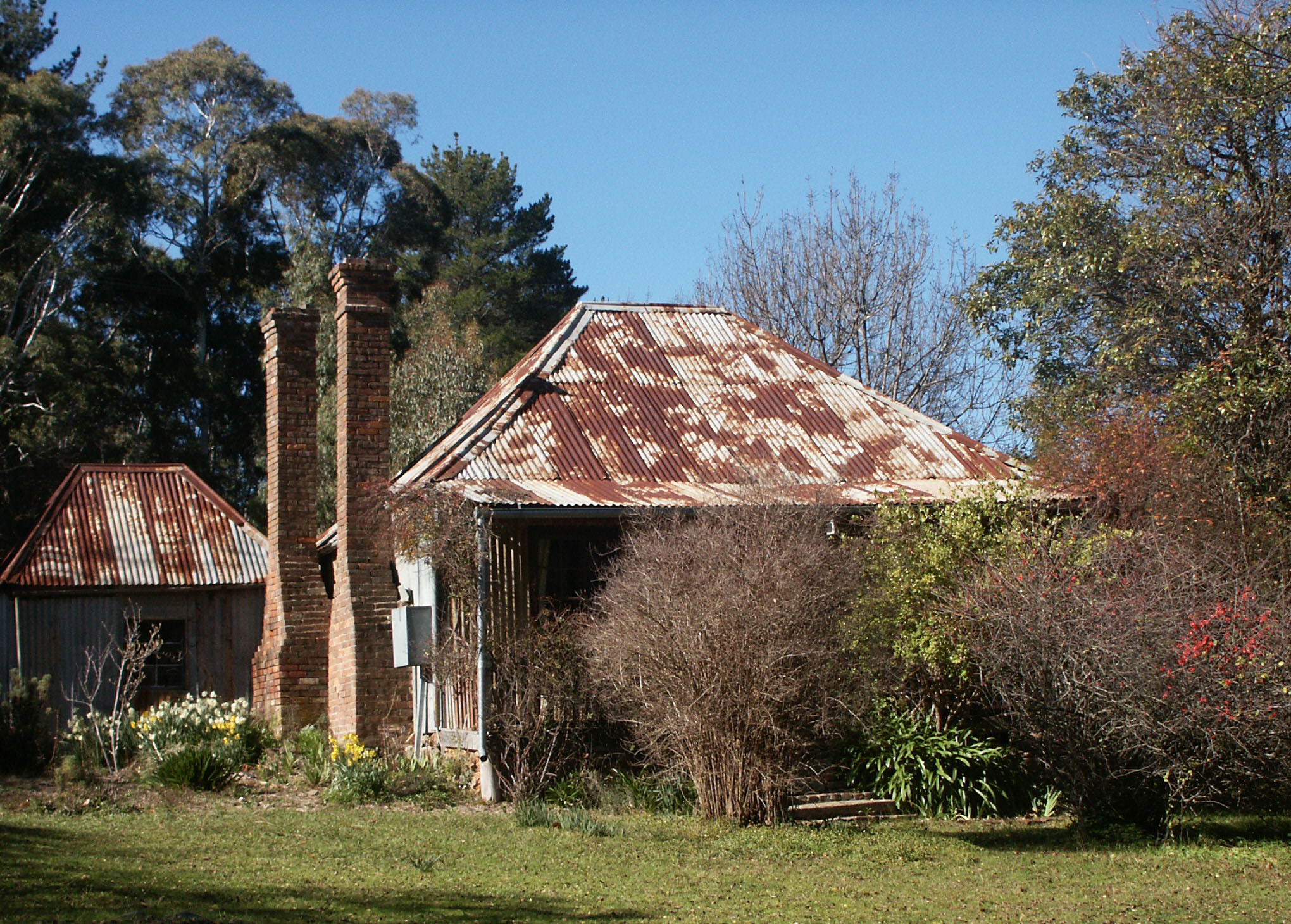 Old cottage and garden