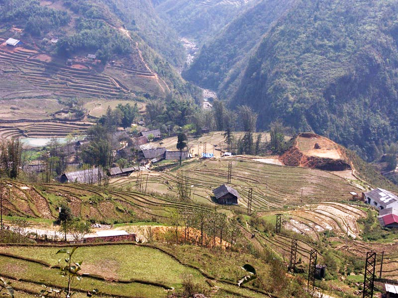 Valley scene, near Cat Cat Village