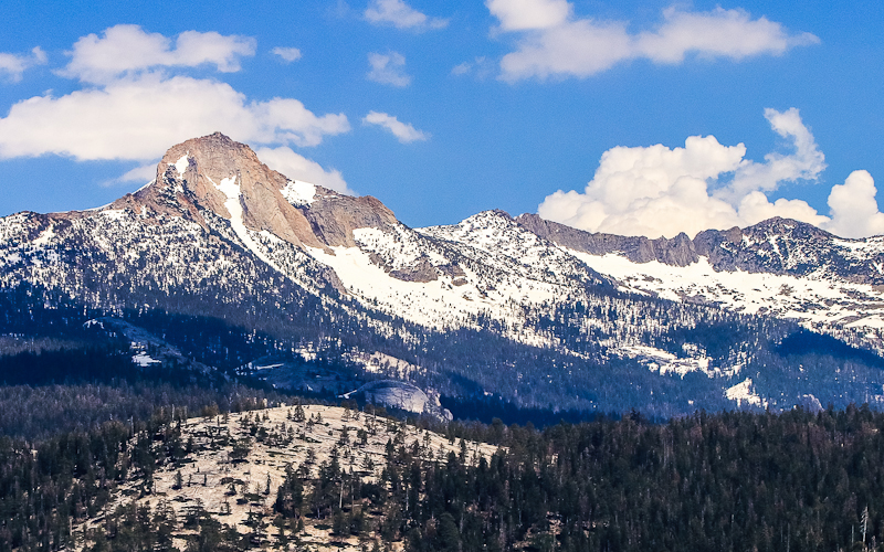 Mount Clark (11,522 ft.) as seen from Glacier Point in Yosemite National Park