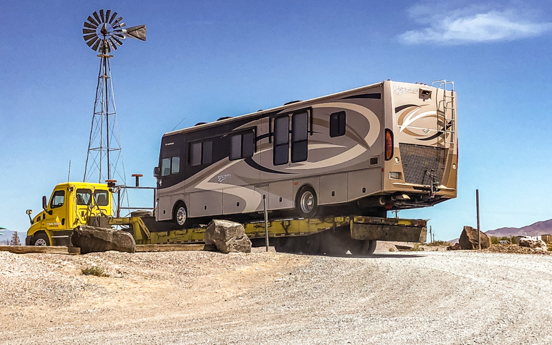 RV headed to Pahrump Nevada to get a new water pump from the Amargosa Valley Nevada