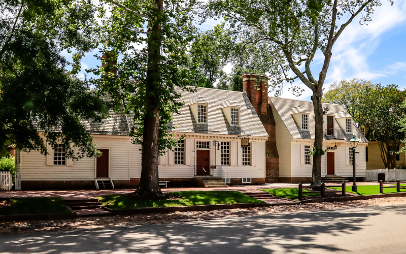 Shields Tavern on Duke of Gloucester Street in Colonial Williamsburg
