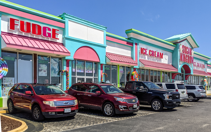 Sugar Kingdom, a major stop for me, on the Outer Banks in Nags Head North Carolina